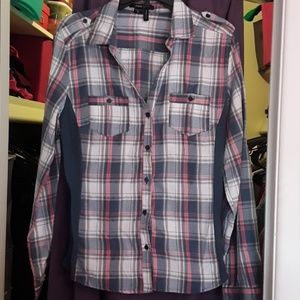 Plaid button up shirt